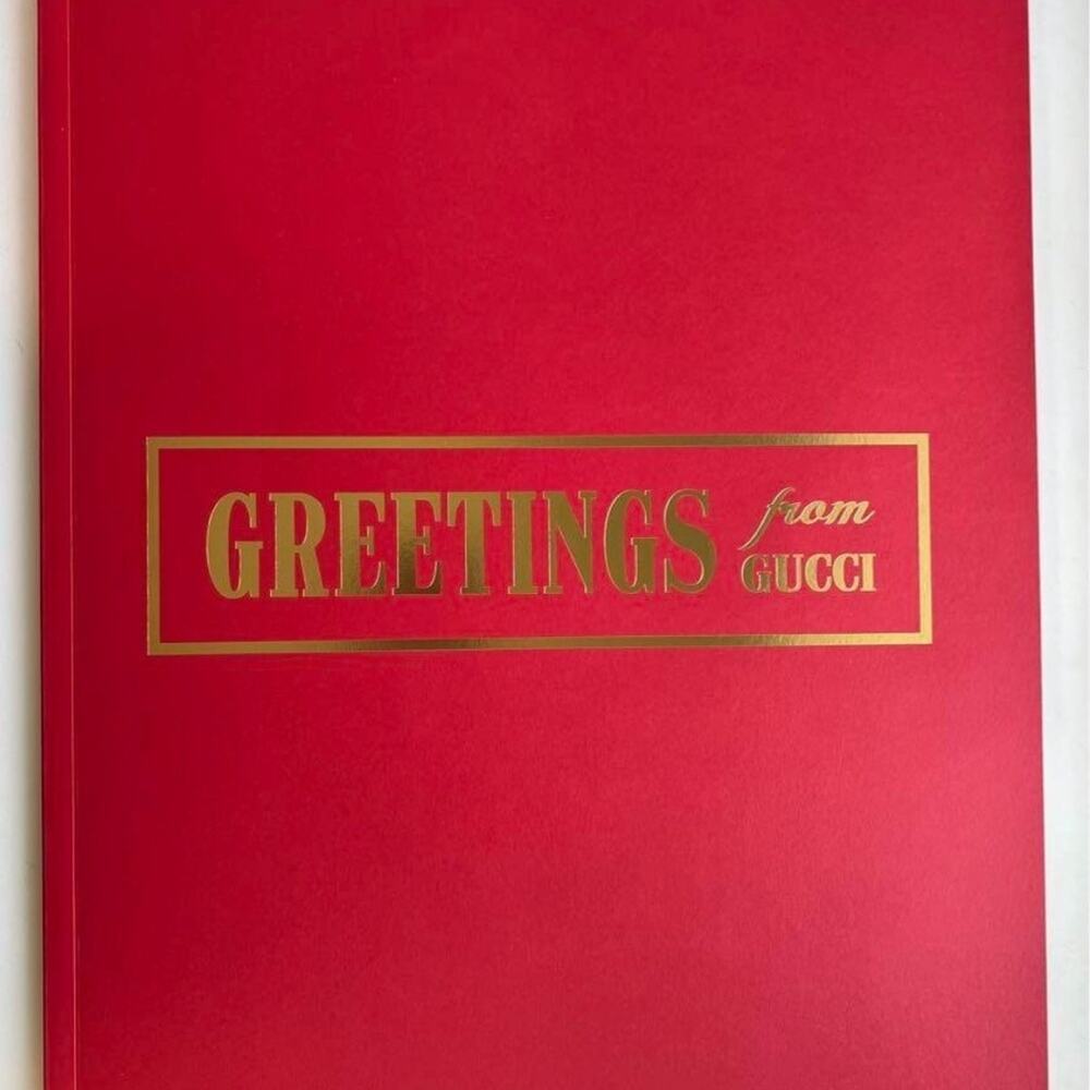 GUCCI Novelty wrapping paper book Greetings from GUCCI